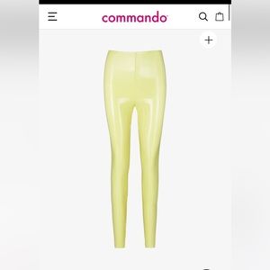 Commando Faux Patent Leather Legging in limeade